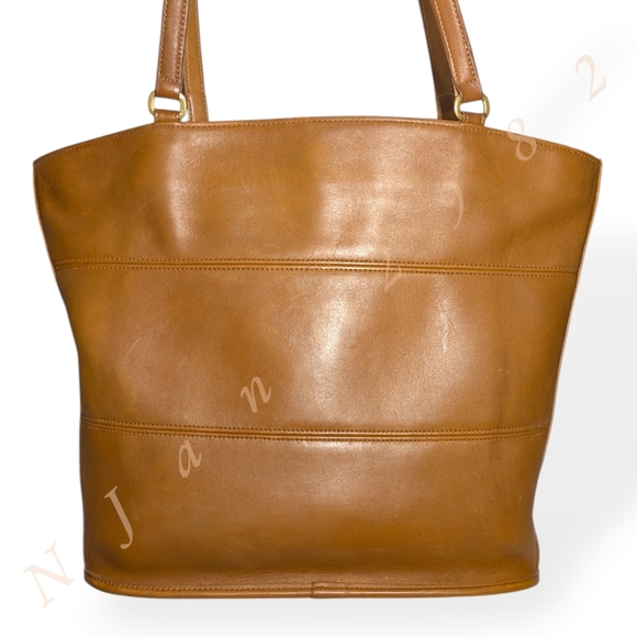 Vintage Coach Tribeca Large Shopper Tote 1998 Camel Leather Handbag Bag 9094 - Picture 2 of 16